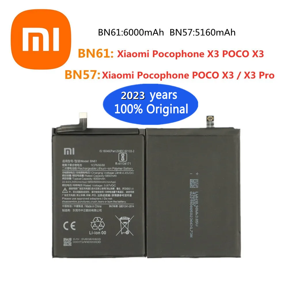 

Аккумулятор BN61 BN57 для Xiaomi Pocophone X3 POCO X3 Pro, 2023 год