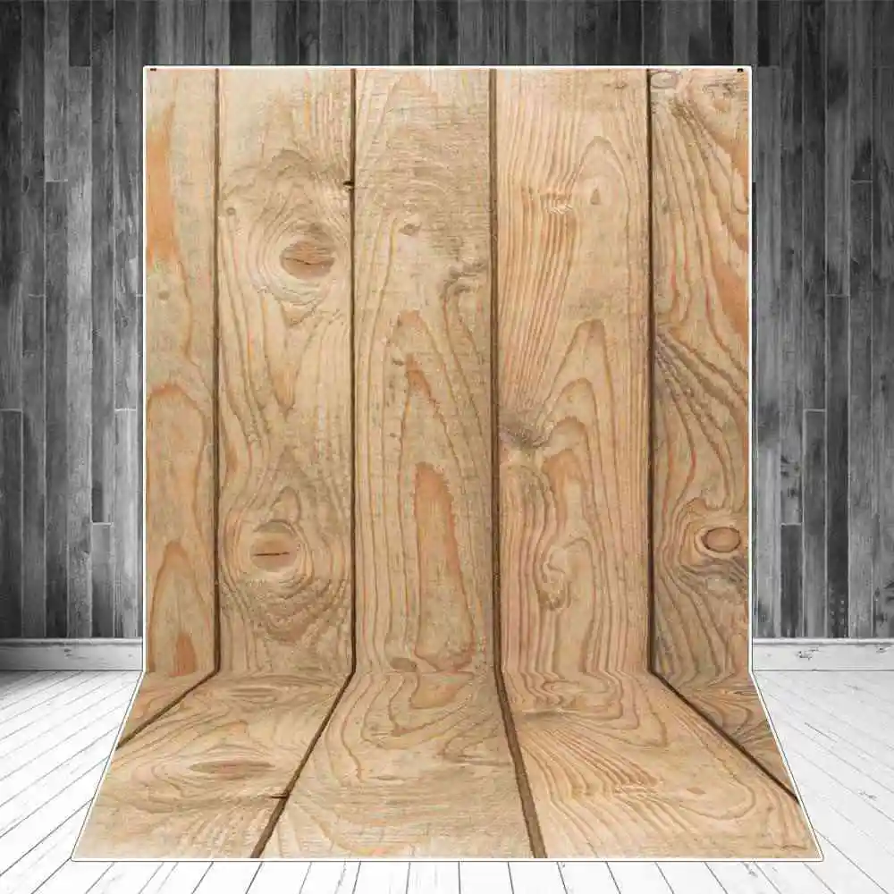 Wooden Board Photography Backdrops Stand Custom Grunge Retro Blue Wall Floor Planks Birthday Home Party Studio Photo Backgrounds enlarge