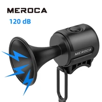 meroca bicycle electric bell mountain bike horn 120db super loud waterproof road bicycle mtb electric bell