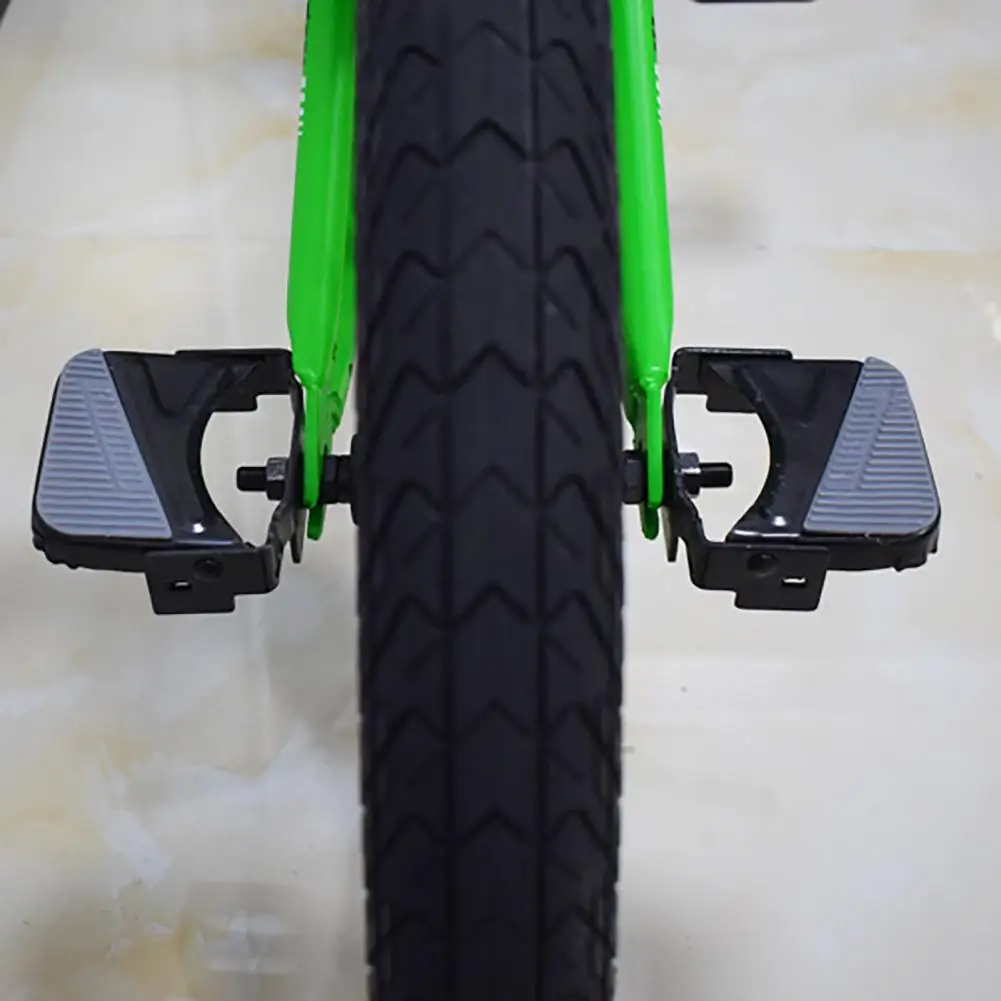 Bicycle Rear Pedals High Intensity Bike Foot Pedal Universal Wear-resistant  Useful Mountain Bike Rear Seat Footrest