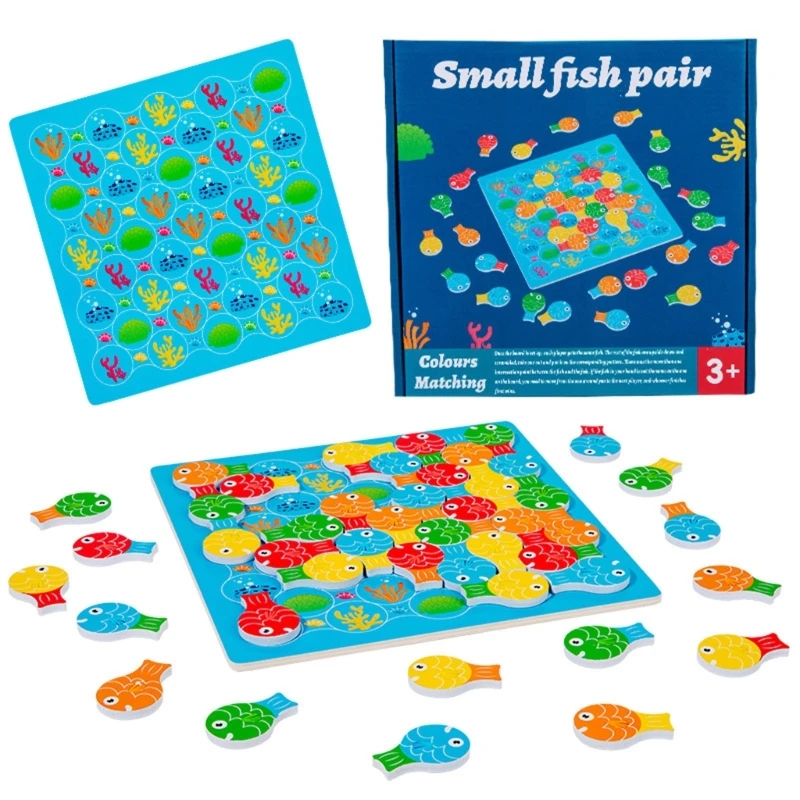 

Puzzle Montessori Toy Fish Game for Ages 3 4 5 Years Kids Preschool Toy