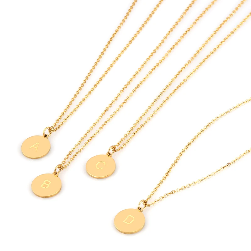 Ожерелье женское из нержавеющей стали с надписью |