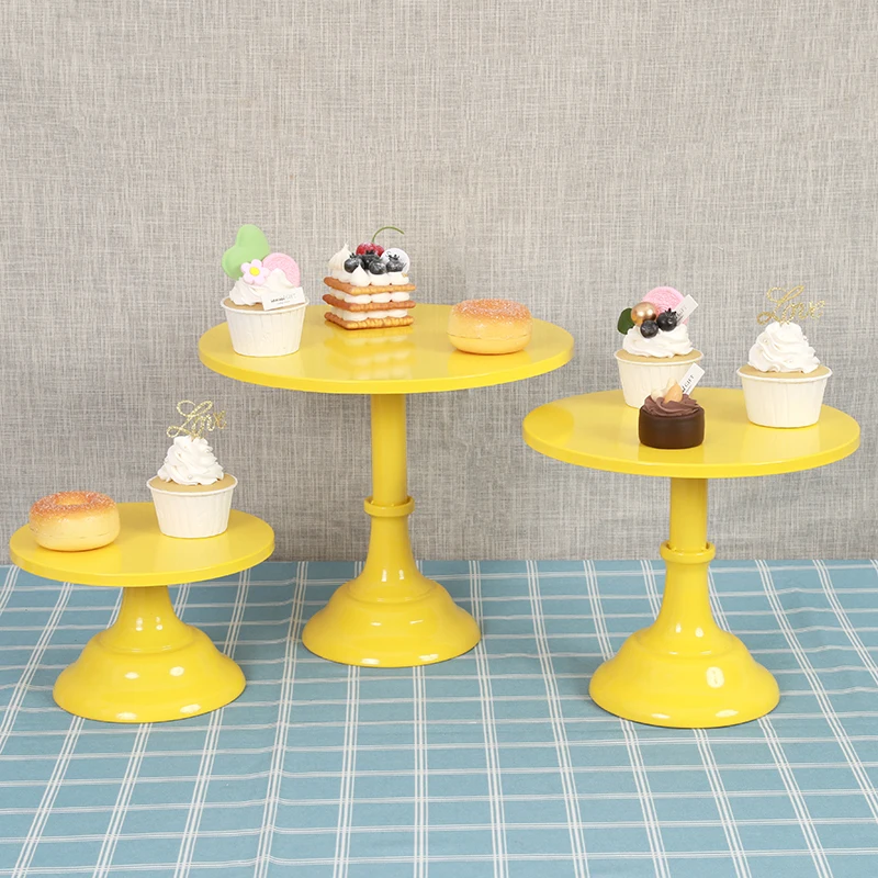 

Cake Stand Macaron Color Party Display Stand Wedding Children Birthday Dessert Tray Candy Plate Fudge Desktop Home Decorations
