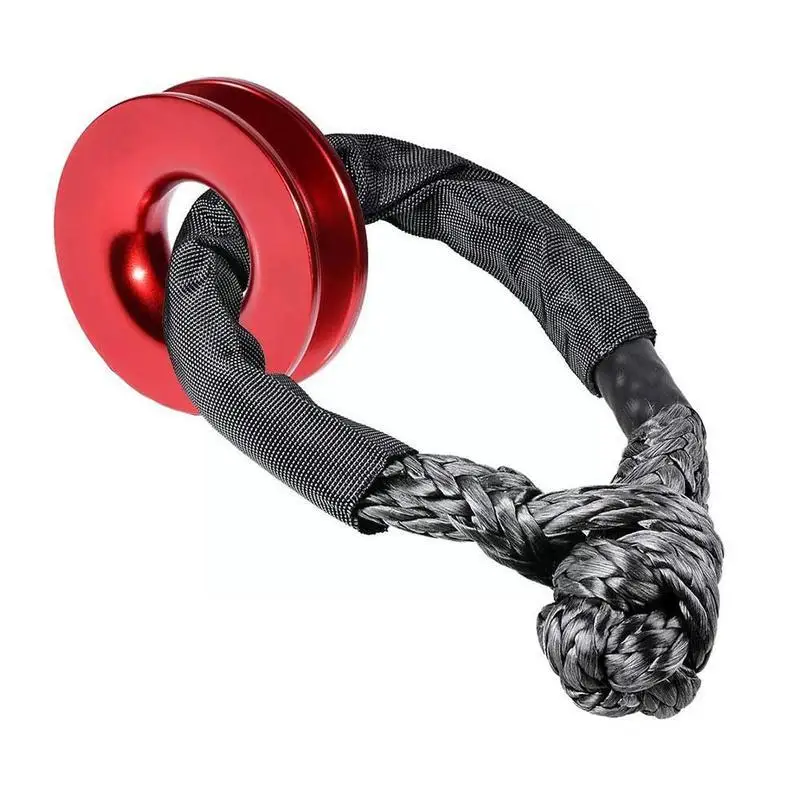 

Алюминиевое восстанавливающее кольцо Snatch-Ring блок Snatch Pulley 3/8 фунтов для 1/2 дюйма буксировочный трос K2l3