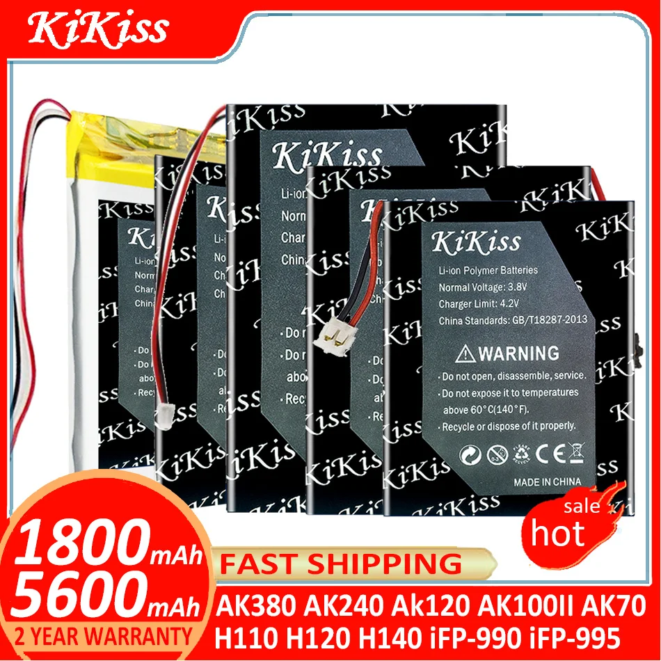 

Battery for iRiver Astell & Kern AK380 AK240 Player 3-wire Ak120 2 Gen AK100II AK70 Mark II AK Jr H110 H120 H140 iFP-990 iFP-995