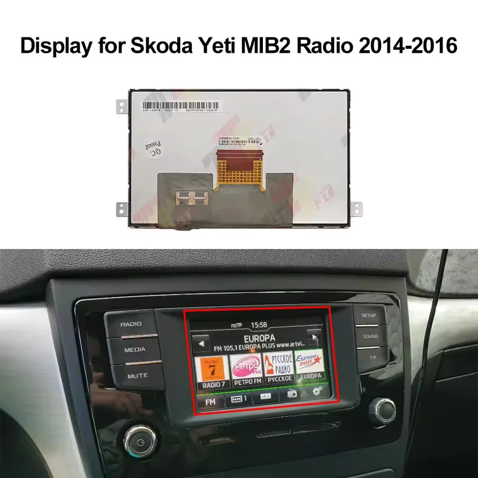 Фото Дисплей для VW Golf 7, Tiguan, Skoda Octavia 3, Rapid, Yeti, MIB2, LCD-экран для радио и мультимедиа на приборной панели №4