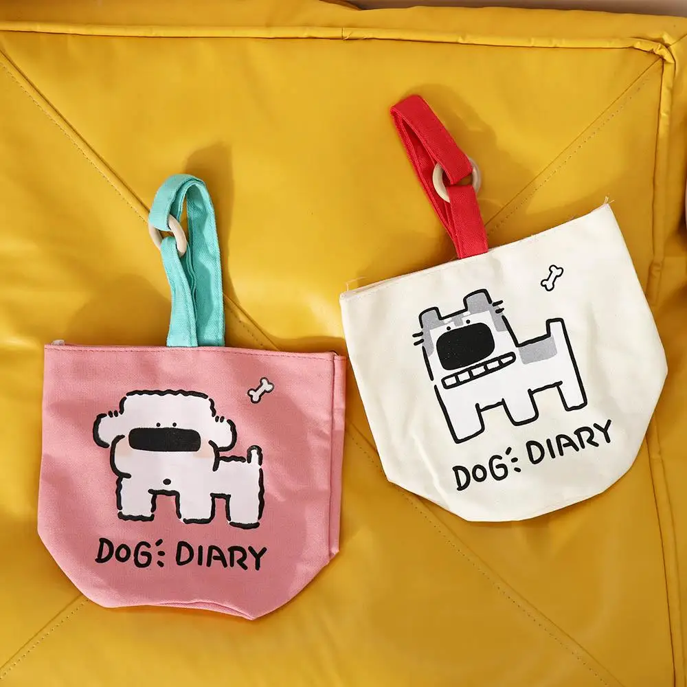 Многоразовая Холщовая Сумка в форме ведра с рисунком хаски