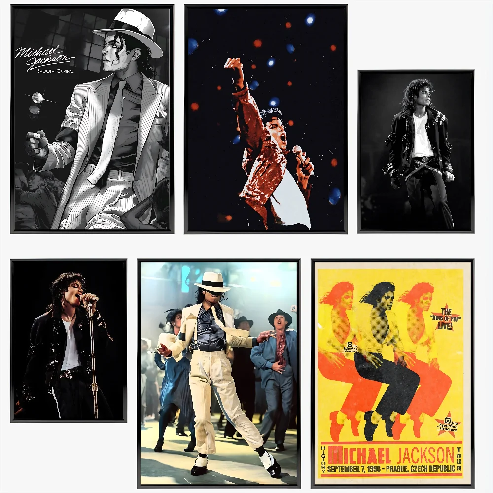 Плакат Майкла Джексона бумажный принт домашняя гостиная спальня вход бар кафе