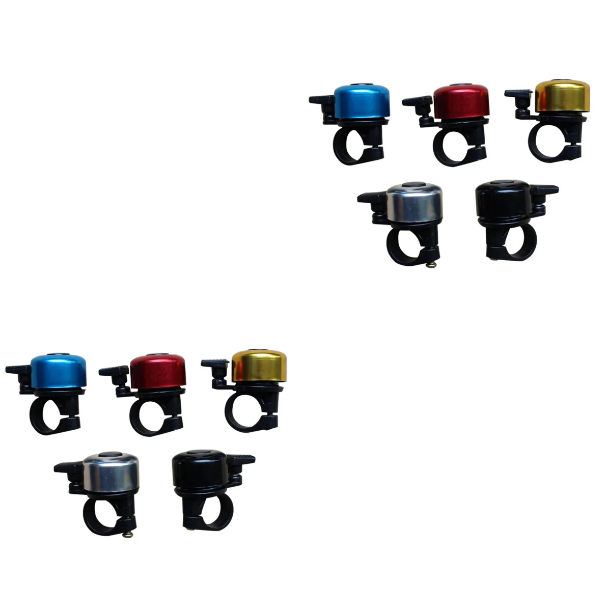 

10 pcs Bike Bell Ring Horn Loud for Mountain & Road Bike (Mixed Color)