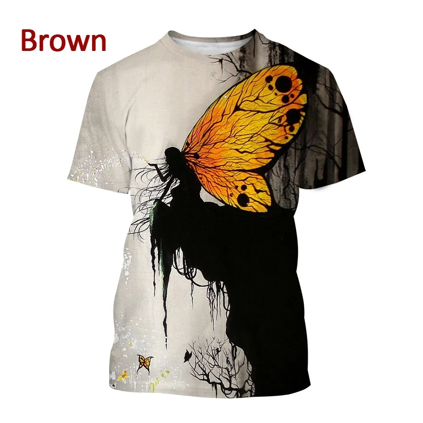 

Новинка футболка с 3D принтом бабочки Модная креативная графическая бабочка Мужская/женская мягкая удобная повседневная футболка с коротки...