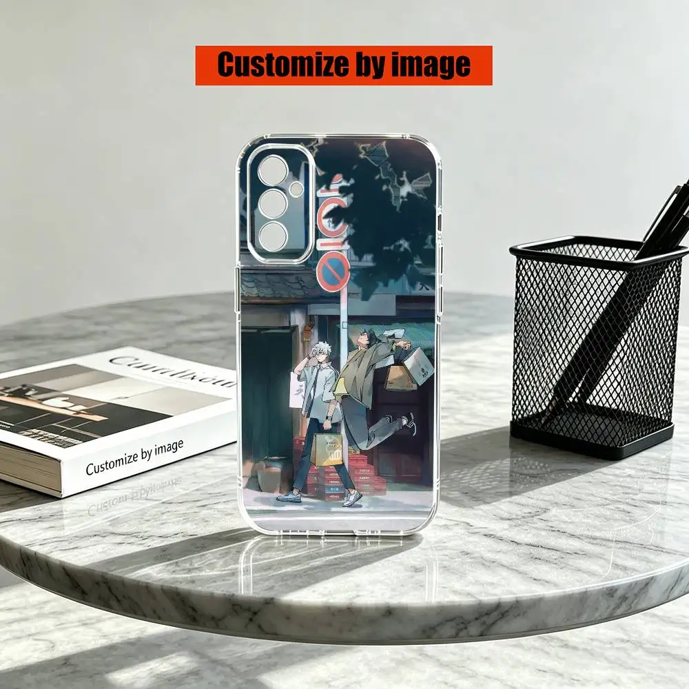 Фото Чехол для телефона Link C-Click Shi Guang Dai Li Ren Anime для Samsung A10,12,20,21S,30,31,40,50,51,52,70,71, прозрачный чехол №2