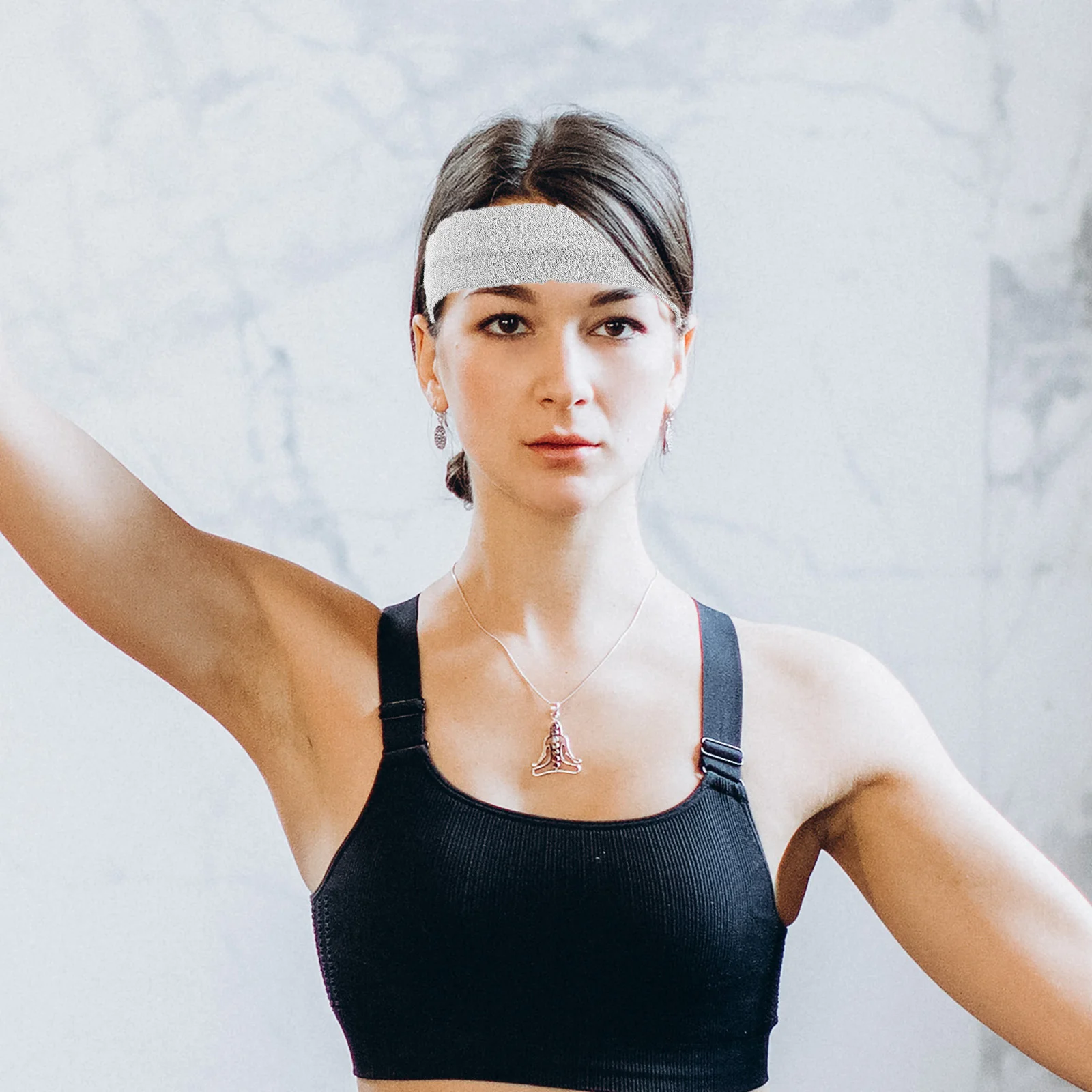 8 шт. влагоотводящая повязка на голову спортивное полотенце (серые) повязки