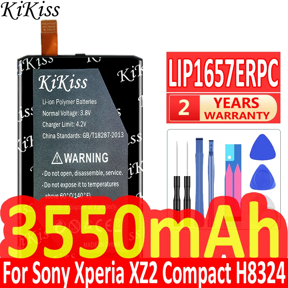 

3550mAh KiKiss Powerful Battery LIP1657ERPC For Sony Xperia XZ2 Compact XZ2 Mini H8324 H8314 SO-05K XZ2Mini