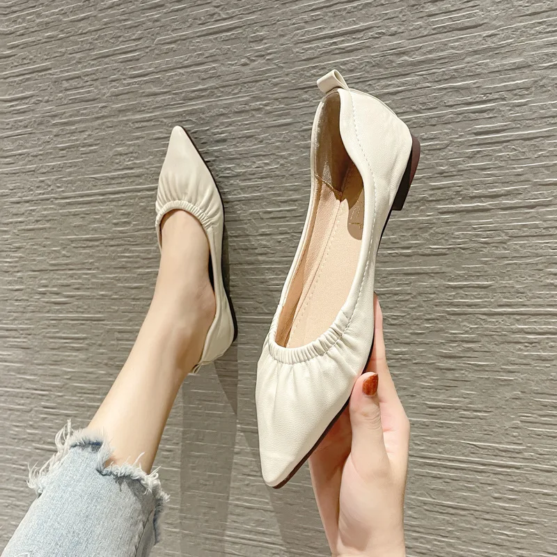 

Women Flats Solid Color Black Flats for Women Dressy Comfort Soft Sole Size 32 33 34 Foldable Flats for Women Tan Shoes Moccasin