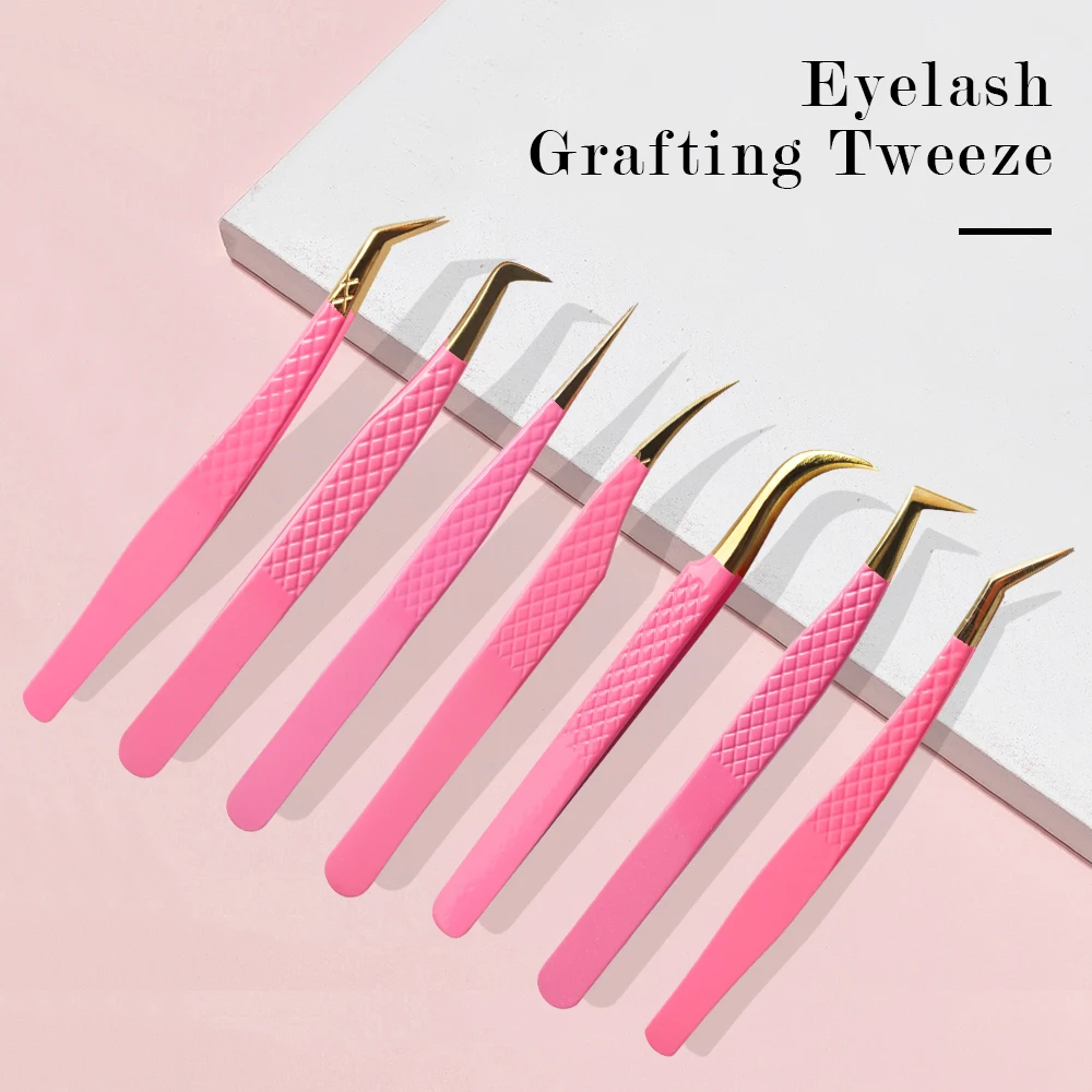 

Инструмент для наращивания ресниц, прямой розовый цвет, искусство стразы, инструмент для сбора кусачки, блестки, бусины, пинцет для ногтей своими руками