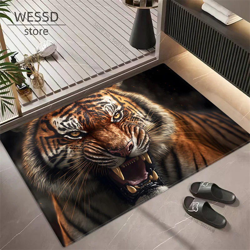

Коврик WESSD с изображением тигра для ванной комнаты
