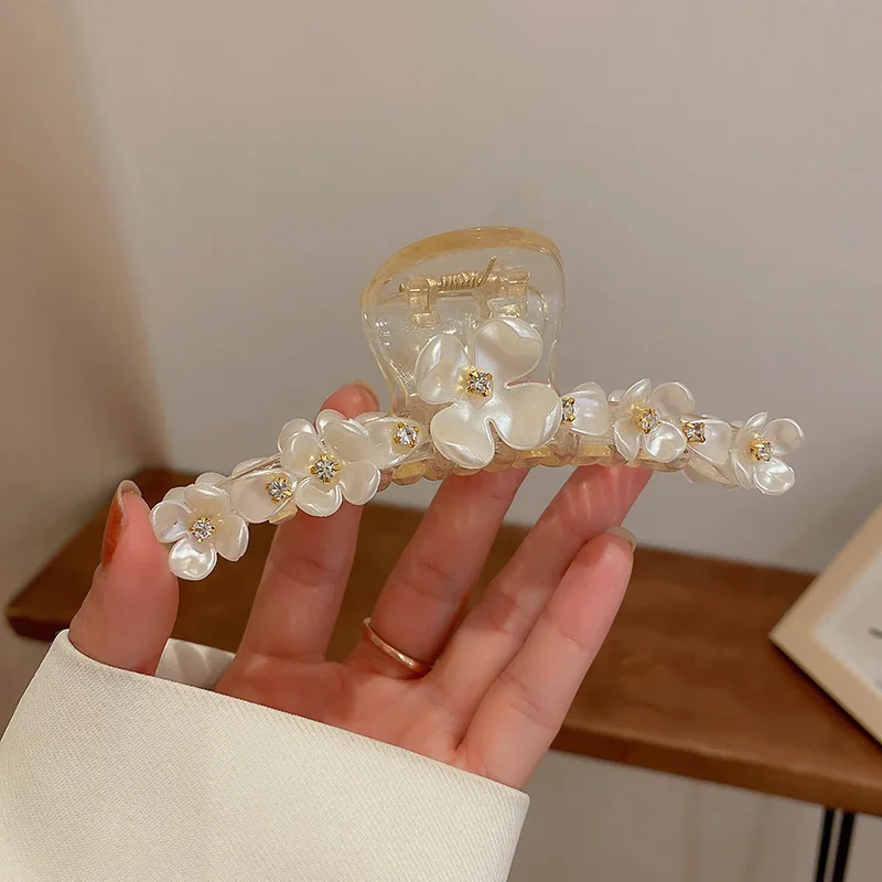 Милые большие заколки для волос заколки-крабы девочек аксессуары с акриловыми