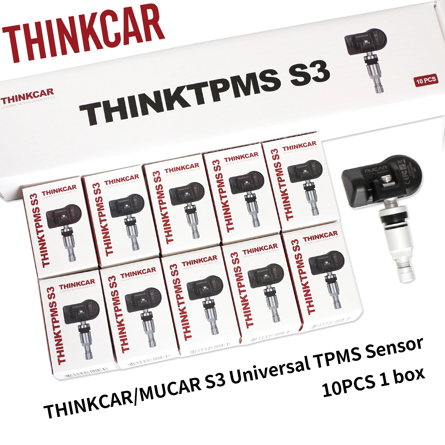 Фото Датчик давления в шинах THINKCAR THINKTPMS S3 315/433 МГц для автомобилей, совместимый с инструментом Thinkcar / Mucar VENUL I-PRO tpms. №1