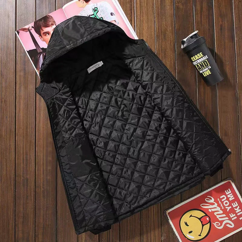 Hooded New Mens Cotton Padded Jacket Winter Thick And Warm Male Jacket Korean Style Trendy Cotton Clothing Loose Large Size Coat