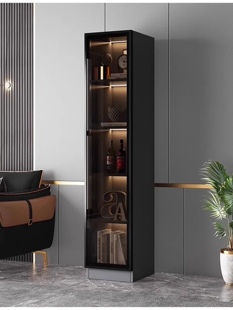 Витрина Винный шкаф Стеклянная дверь Настенная полка Барный Соберите модель