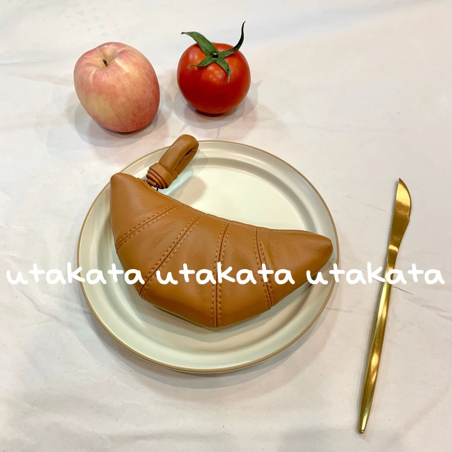 Lemaire Croissant Wallet Cute Wallet Mini Purse Clutch Bag Kawaii Bag Coin Purse Clutch Purse