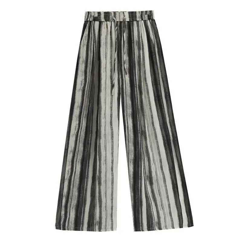 Сотни брюк с широкими штанинами женские драпированные тонкие летние брюки