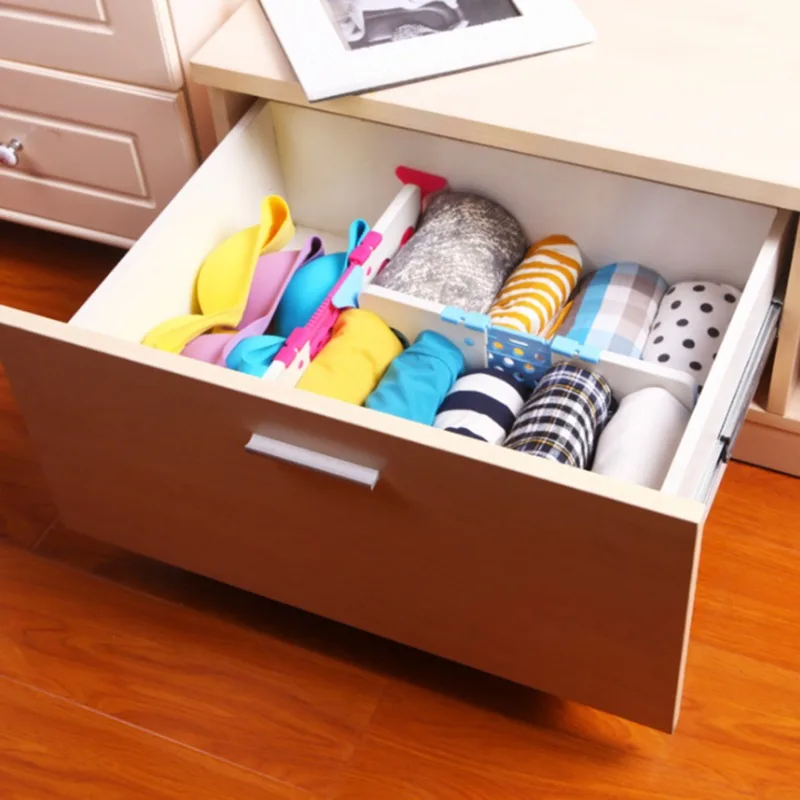 

Регулируемые разделители для ящиков органайзеры, разделители, выдвижная перегородка, кухонный ящик, органайзер, ящик для хранения одежды