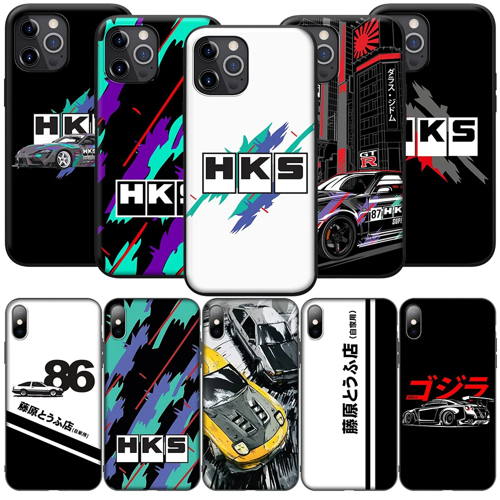 SO82 HKS JDM Car Cover Phone Case for Realme C20A C20 C21 C21Y C25 C25S C25Y C30 C31 C33 C11 C12 C15 Narzo 20 50i X2 XT Pro