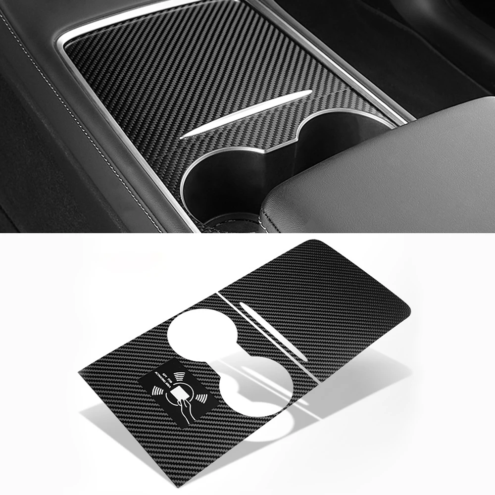 

Real Carbon Fiber ultra thin center console cover For Tesla Model 3/Y 2019-2022 Car Central Control Panel Sticker Decoration