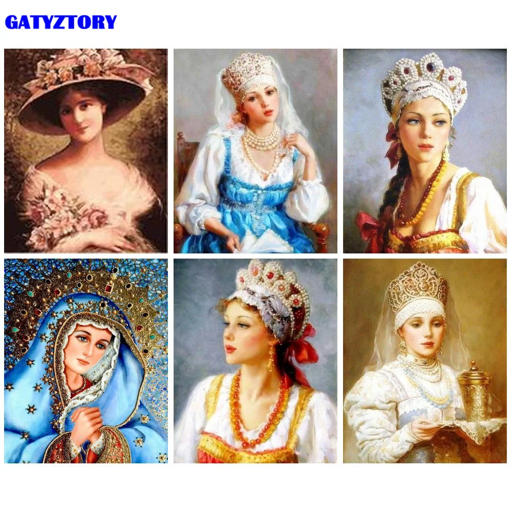 

60x75cm DIY Frame Painting By Numbers Woman Gift For Adults Woman Figure Paint By Number Unique Handmade Home Decors Artwork