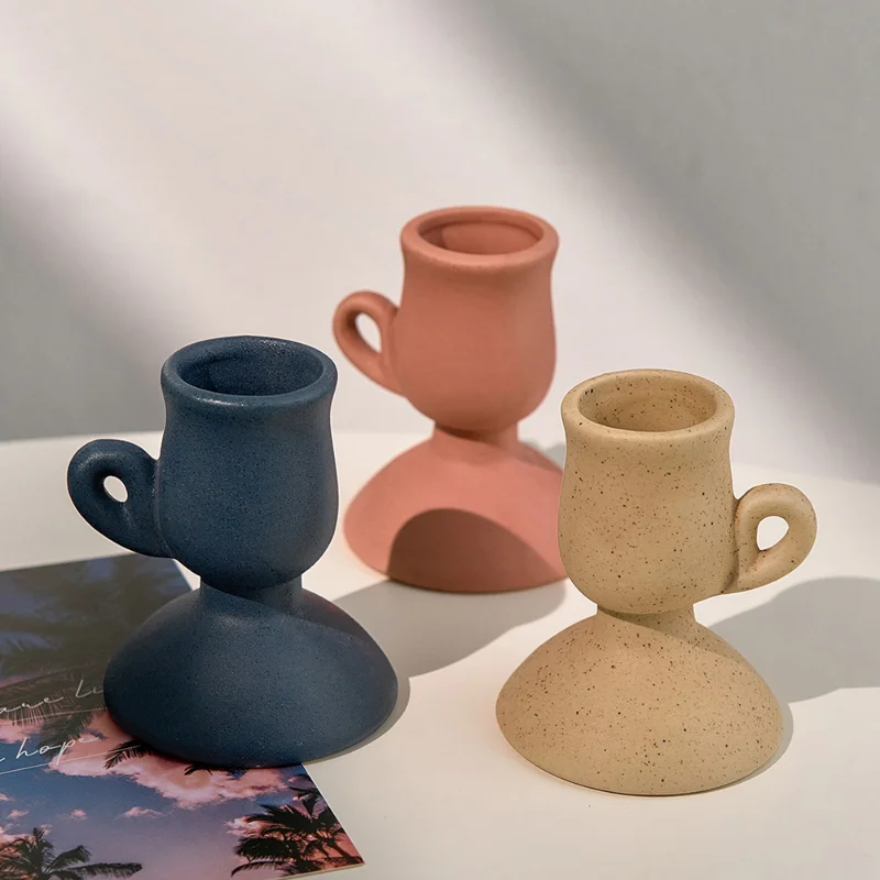 

Candle Holder Nordic Home Decoration Ceramic Candles and Supports Candlesticks Home Decorative Candles Wedding Centerpiece Gift