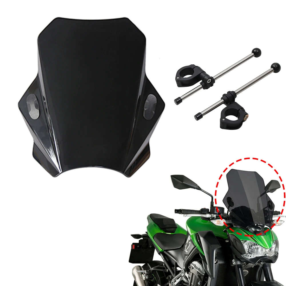 

Универсальные накладки на лобовое стекло мотоцикла KAWASAKI, защита от дыма на лобовое стекло мотоцикла, отражатель для поднятия лобового стекла