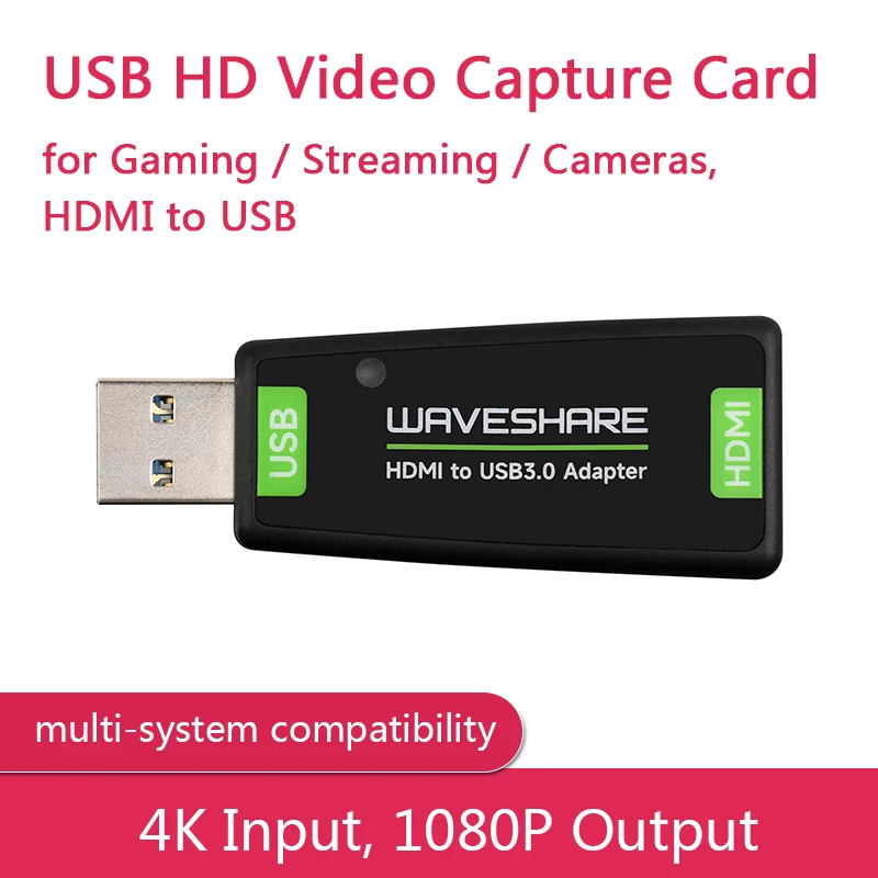 

Карта видеозахвата HDMI с USB-портом высокой четкости, для игр/прямых трансляций/камер, переходник с HDMI на дополнительный вариант версии 3,0/2,0