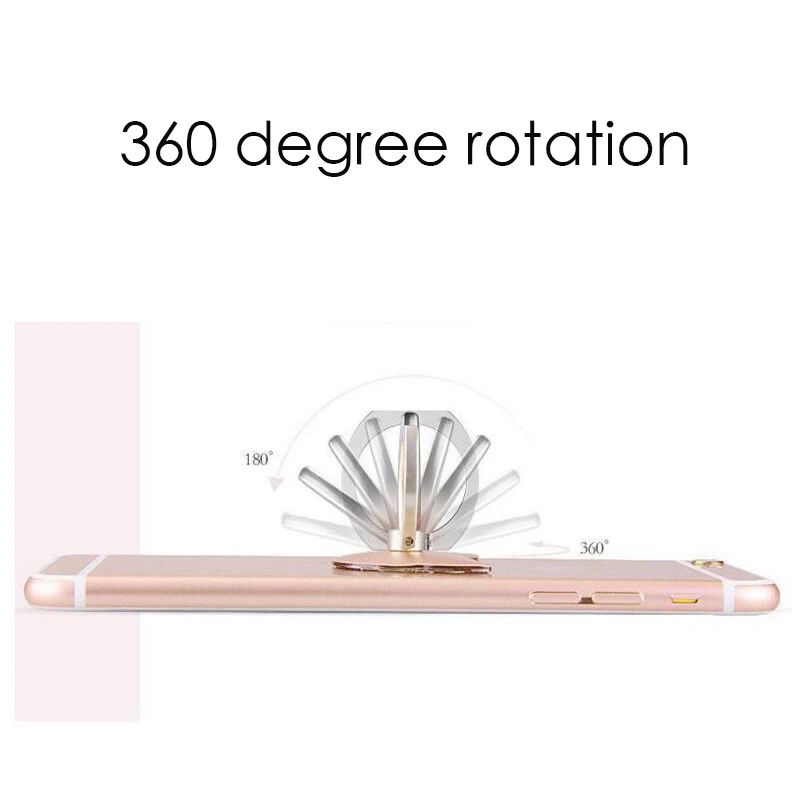 Cartoon Clover 360 Degree Mobile Finger Ring Phone Holder Base Slot for Smart Mobile Universal Cat Head Ring Hook Holder Bracket