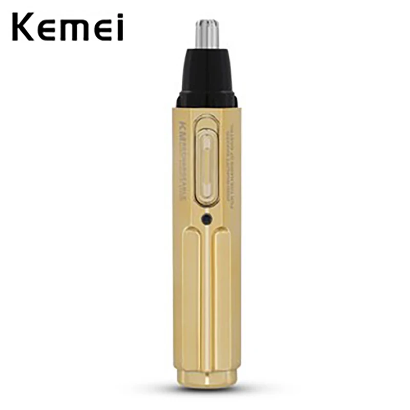 

Kemei 6616 Электрический мини-триммер для волос в носу портативная Бритва для бровей ушей носа безопасное удаление высокое качество экологичес...