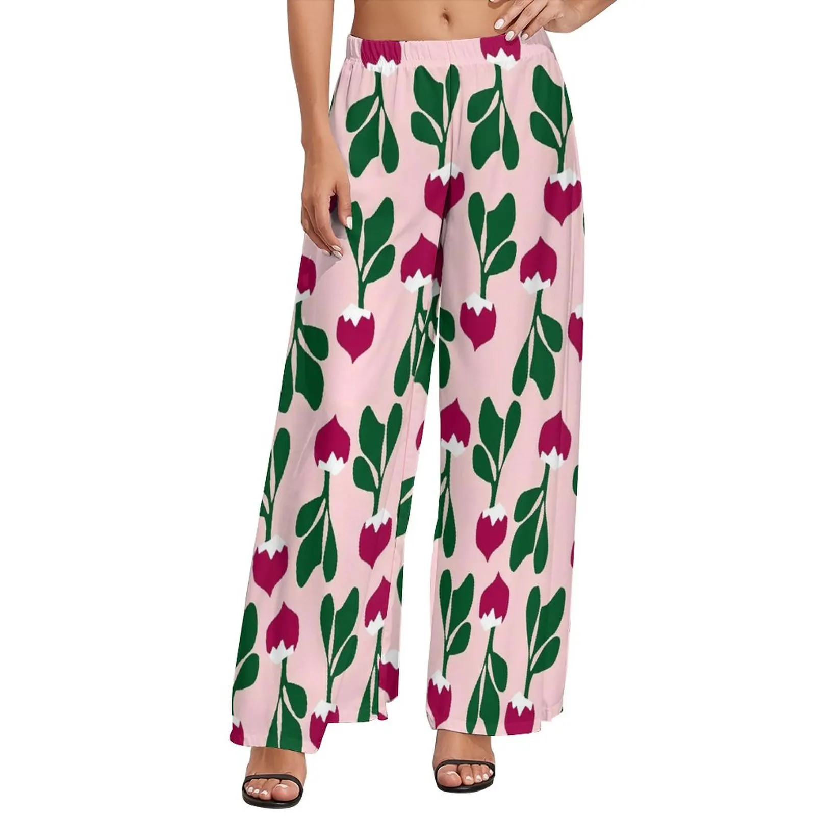 

Брюки женские в стиле Харадзюку, повседневные широкие прямые штаны с симпатичным рисунком мордочек, в стиле оверсайз