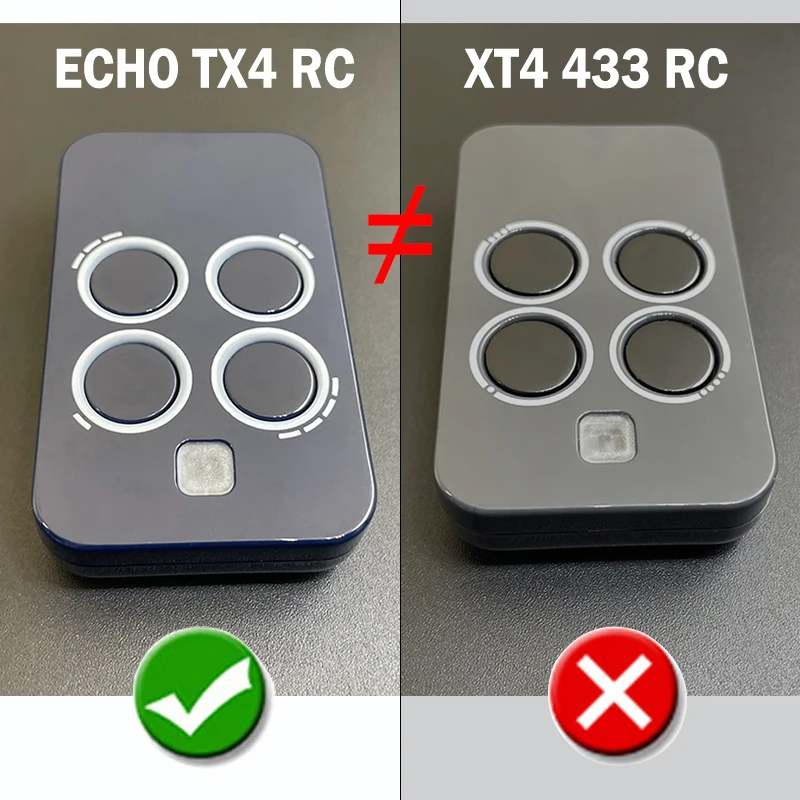 Фото Пульт дистанционного управления для электрических ворот GENIUS ECHO TX4, 433 МГц, с технологией Rolling Code, для гаражных ворот. №2