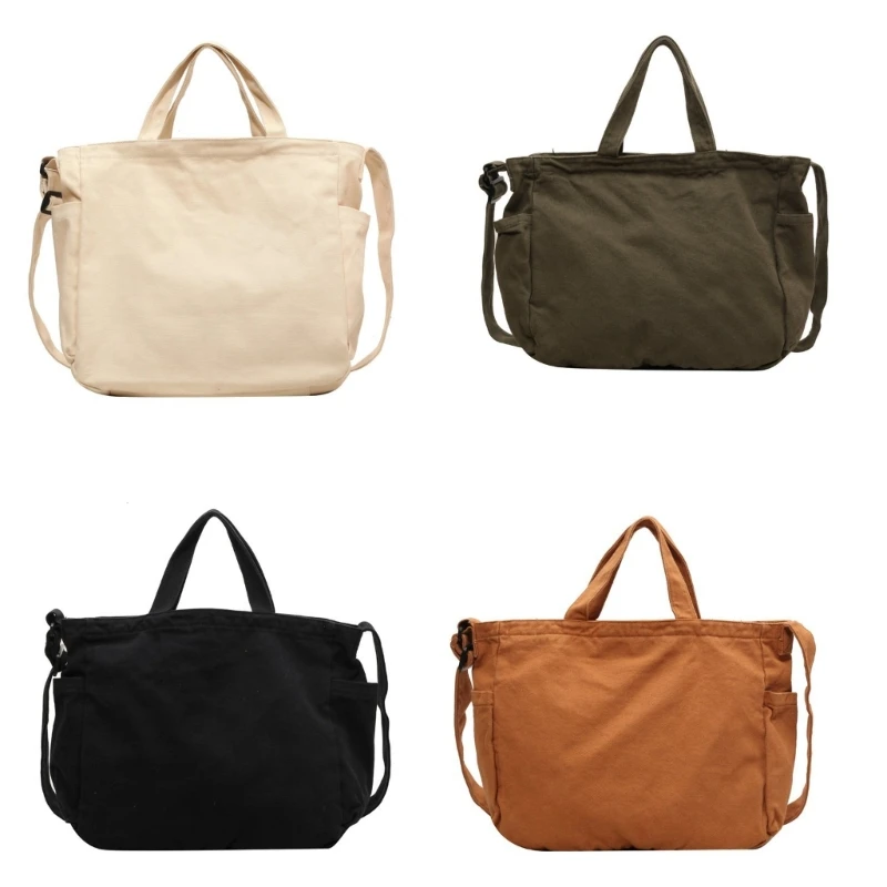 

Versatile Shoulder Bag Large Capacity Shopping Bag Solid Color Bags