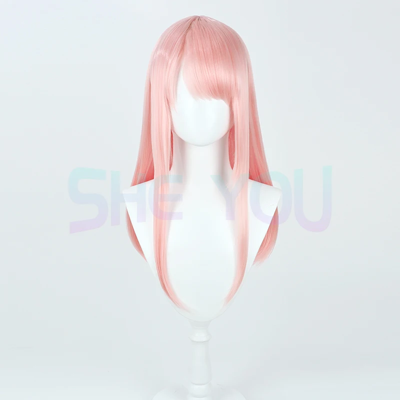 Парик для косплея Akiyama Mizuki 60 см/40 см цвет фым розовый 2 стиля термостойкие