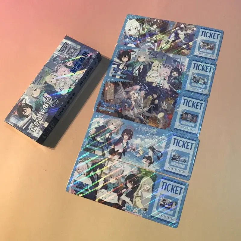 40 шт. синий архив лазерный билет двусторонняя HD-закладка поздравительная