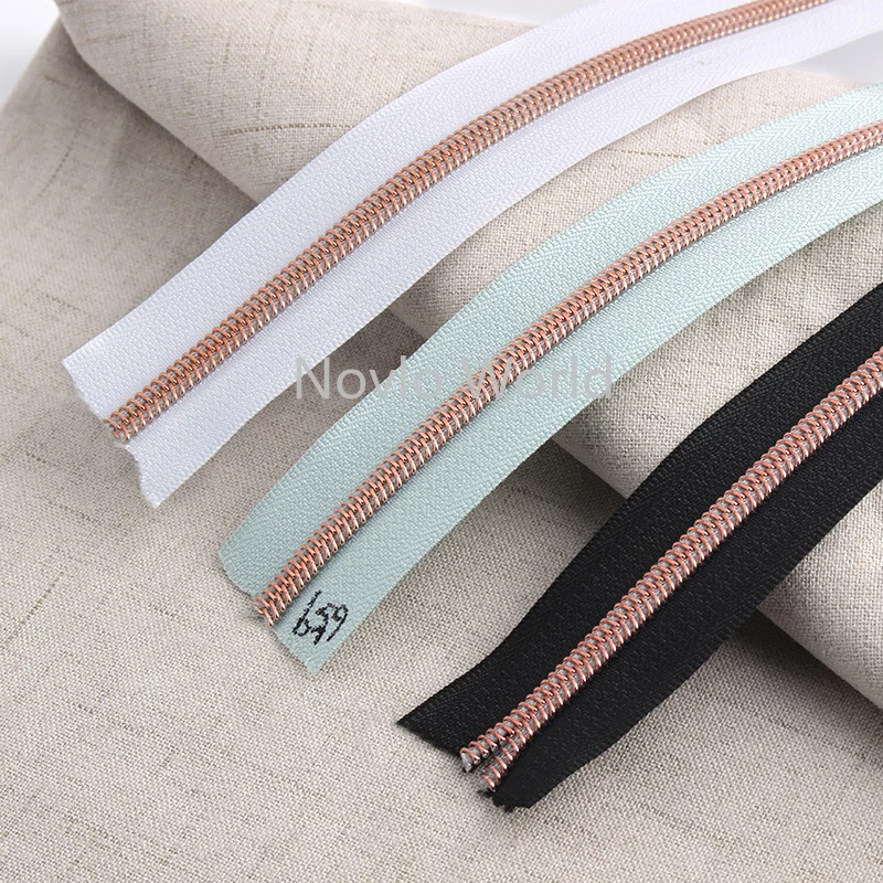 30-100 Yards 5# 32mm 11 Colors Nylon Teeth Zippers DIY Sewing Accessories Nylon Coil Zipper Roll for Bag Clothes Repair Kit