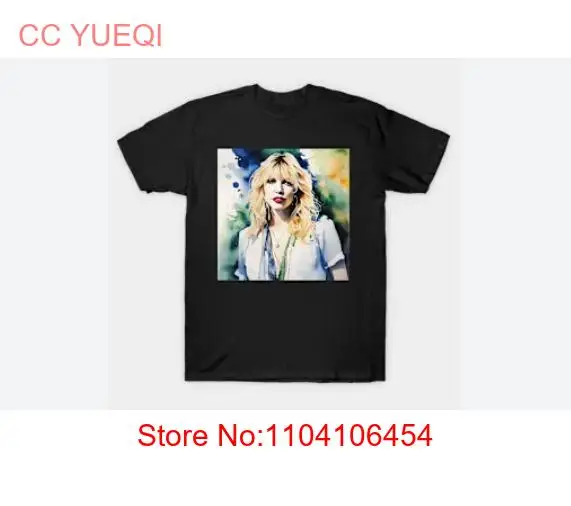 Футболка Courtney Love рубашка с художественным графическим принтом все размеры. новый