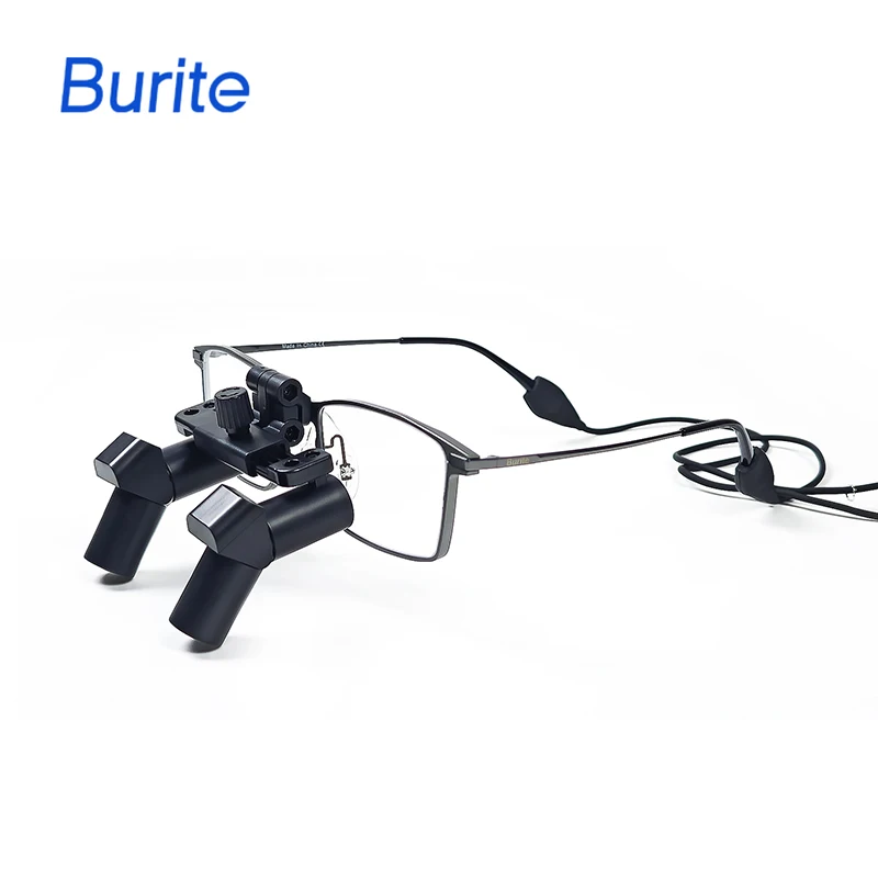 Burite New 4.5X Ergonomic Design Ergo Prism Loupes Dental ENT Surgical IPD Customized Magnifying Glasses（ERGO-4.5X)
