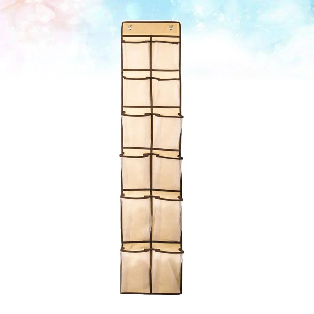 

1PC 12 Pocket Door Hanging Non-Woven Storage Bag for Dormitory Bathroom Bedroom