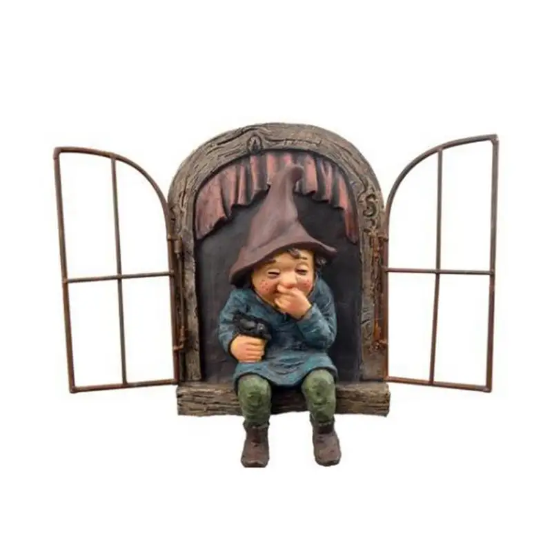 

Resin Figurines Miniature Ornament The Cute Statue Garden Decor For Lawn Perfect Gift Decoration Crafts Figurines & Miniature