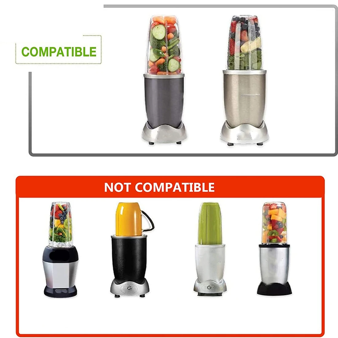 Сменные лезвия блендера сменные подшипника совместимые с NutriBullet 900W/600W-Cross Blade