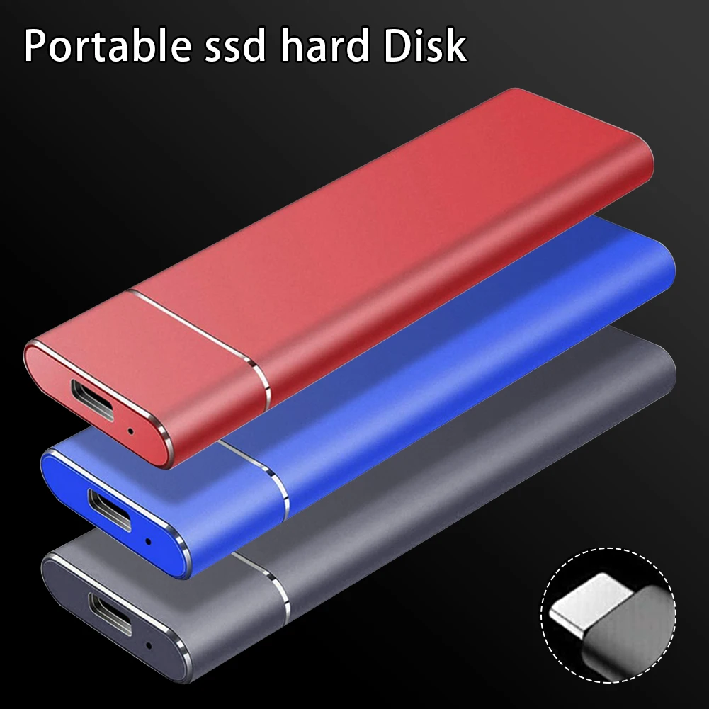 High-Speed Mobile Portable Solid State Hard Disk For Laptops Desktop Computers Shockproof Durable Hard Disk 1/2 TB SSD Decives