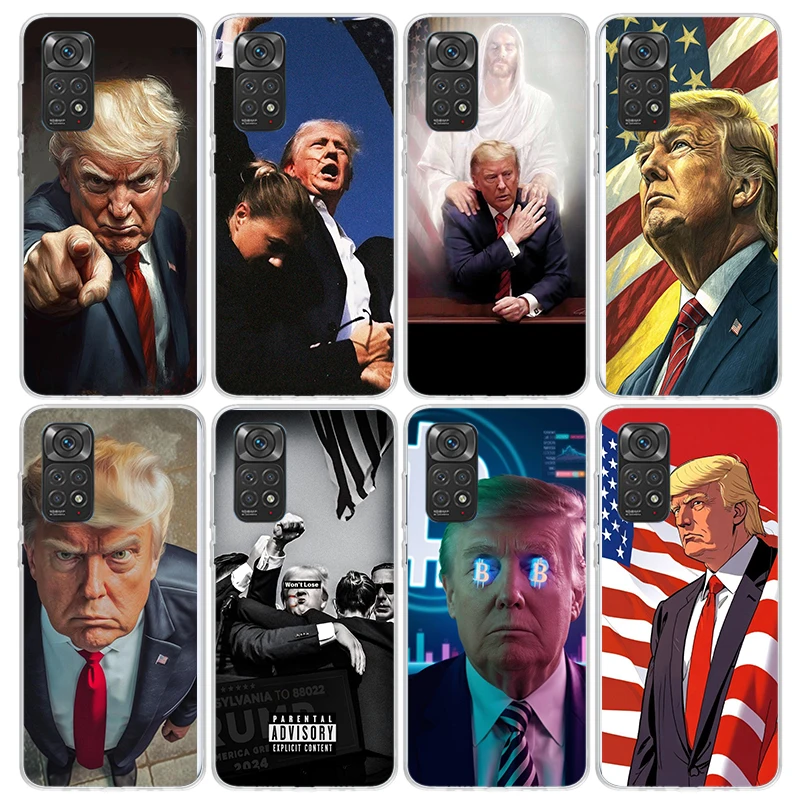 Чехол для телефона Donald Trump 2024 чехол Xiaomi Poco X3 X5 X6 X7 Pro X4 Nfc F6 F5 F4 Gt F3 M5 M5S M4 M3 F2 F1 мягкая