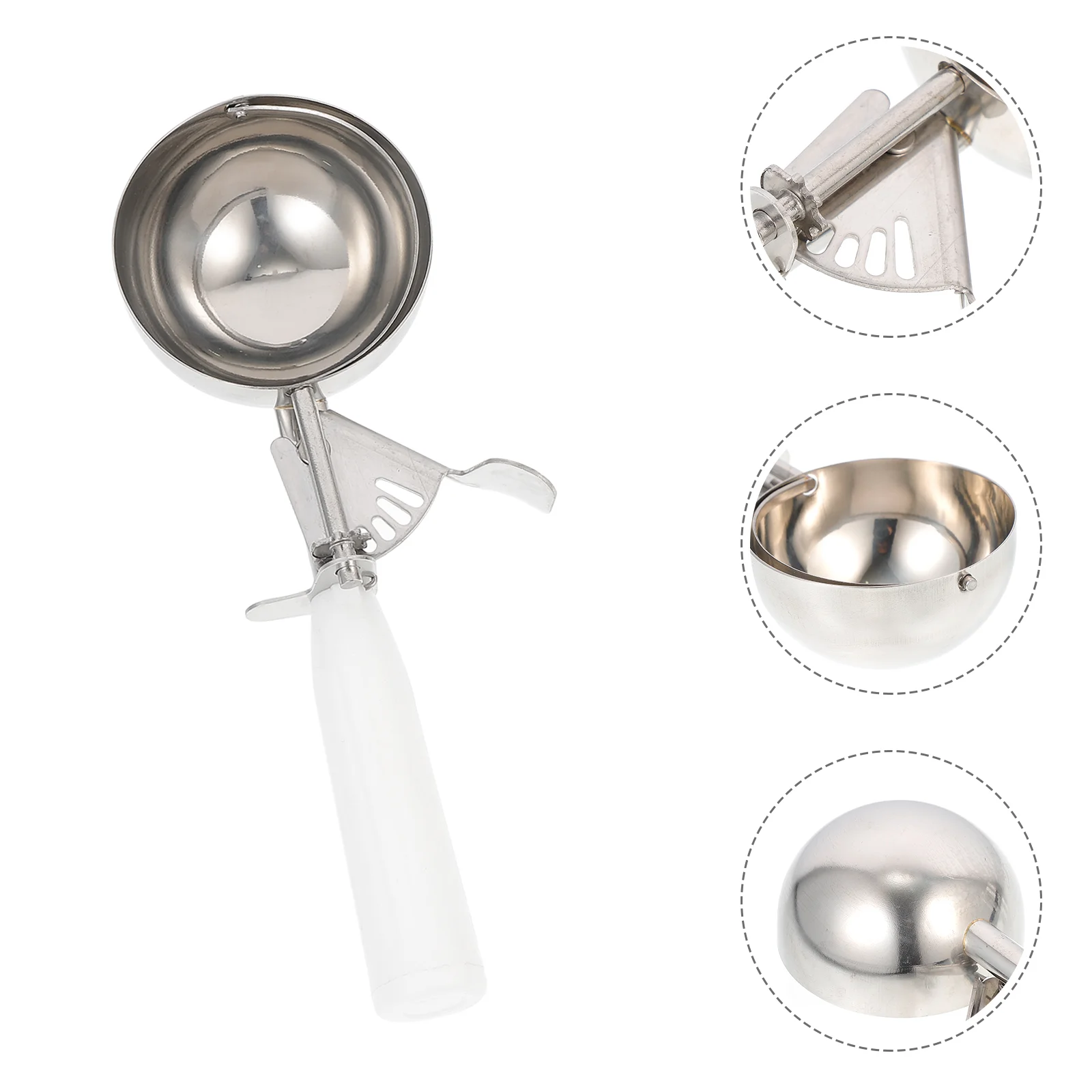 

Stainless Steel Ice Cream Scoop Easy to Handle Grip for Home and Restaurant Use