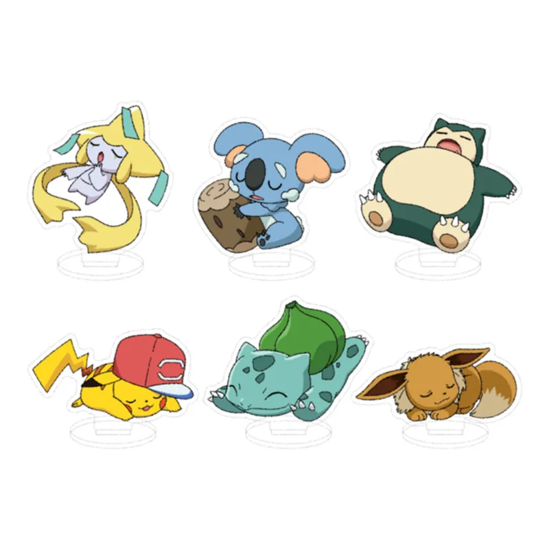 

Экшн-фигурка Покемон Пикачу джирачи комала храп булбазавр Эви знак кулон игрушки подарки